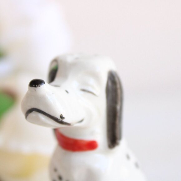 Vintage 1950s Salt and Pepper Shaker, Dalmatian Dog  S & P, Collectible Kitchen - Picture 9 of 10